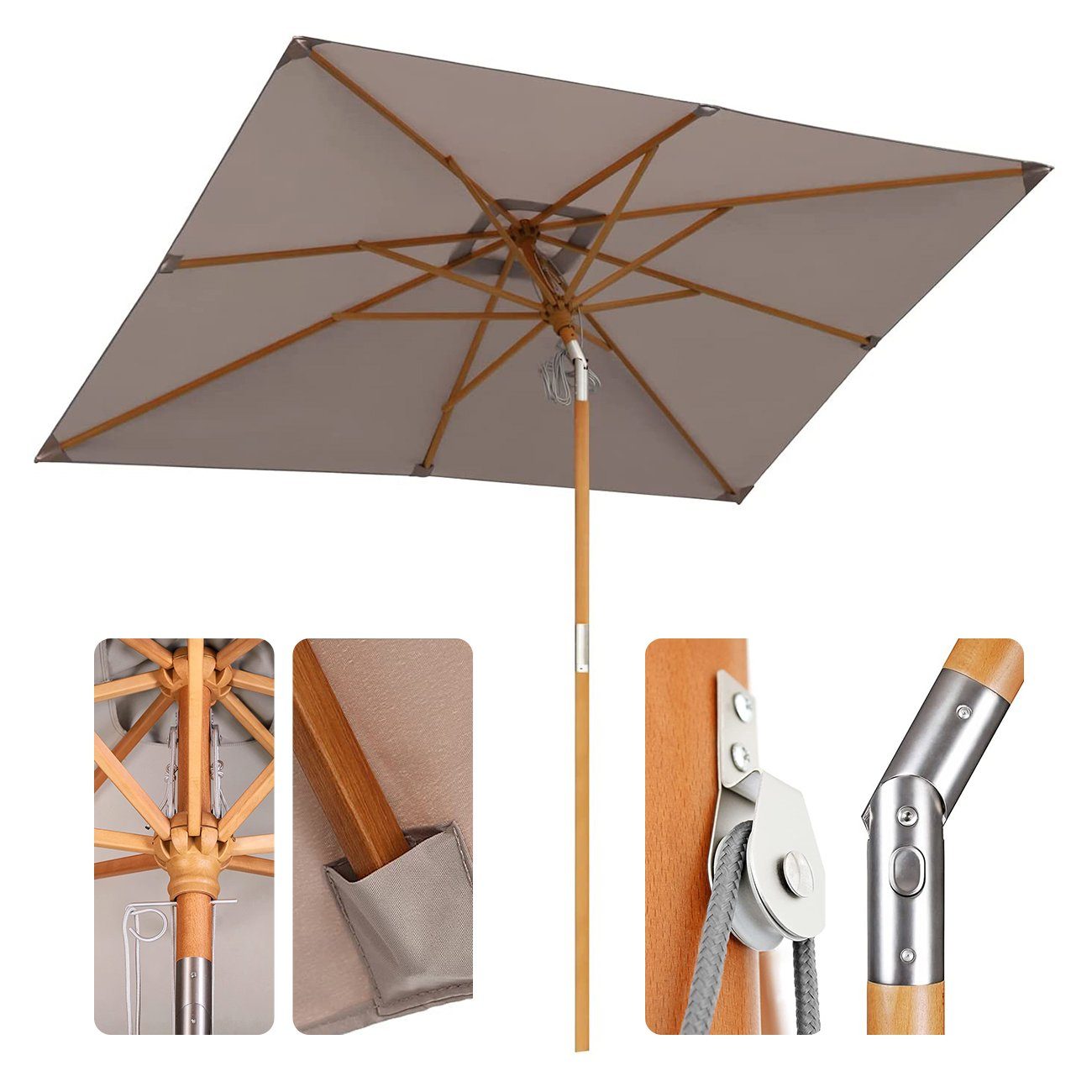 Sekey Rechteckschirm 300 cm x 200 günstig online kaufen
