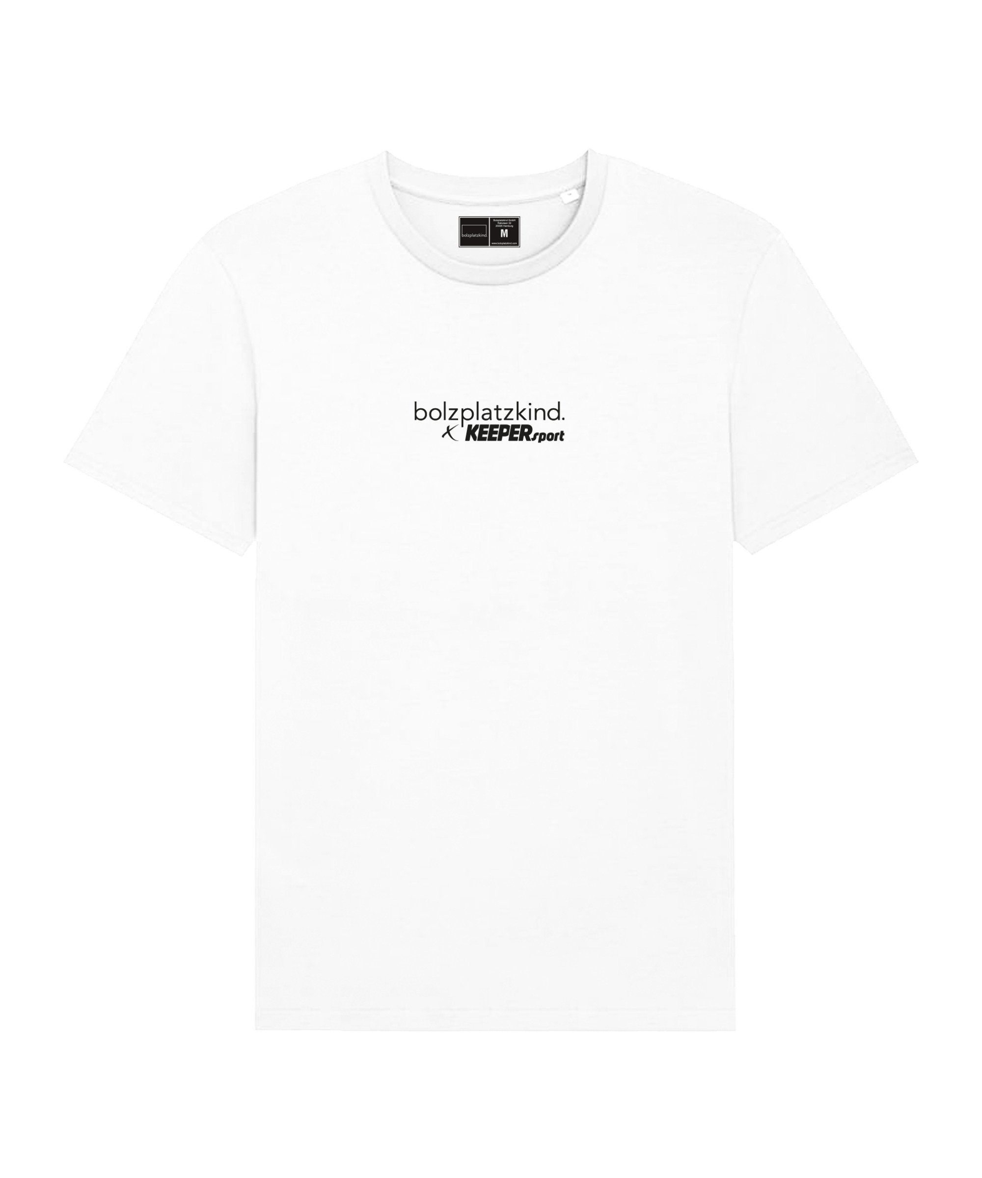 Bolzplatzkind T-Shirt X Keepersport "Story" T-Shirt default weissschwarz
