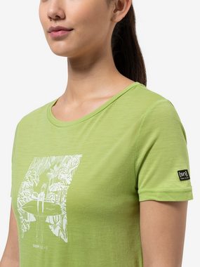 SUPER.NATURAL T-Shirt für Damen, Merino WEDNESDAYS SPOT modern, atmungsaktiv