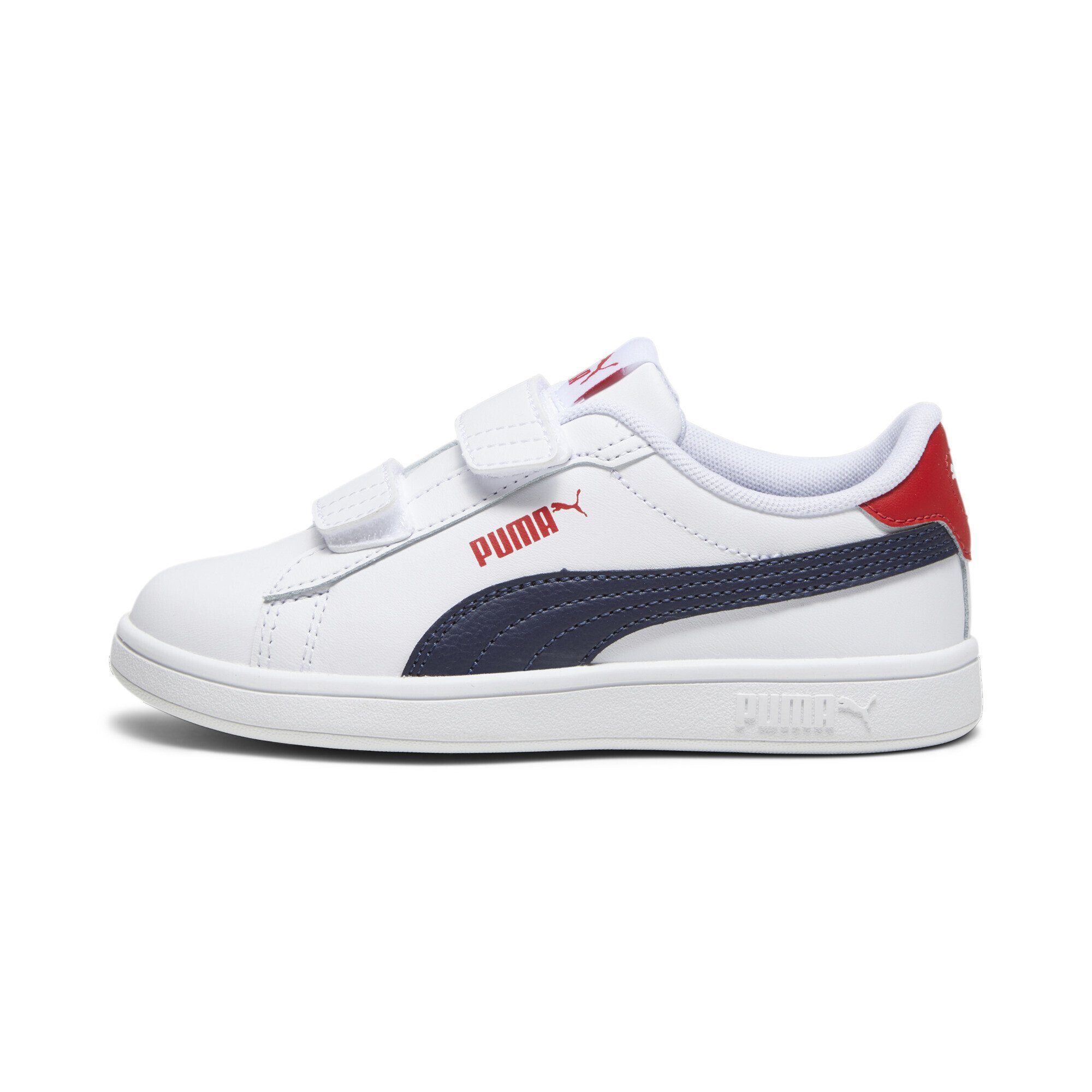 PUMA Smash 3.0 Leather Sneakers Red White Time Navy All Blue For Sneaker