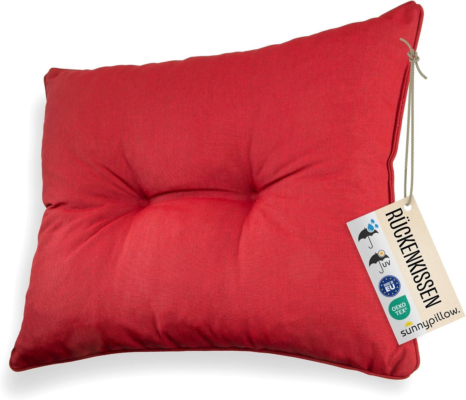 sunnypillow Stuhlkissen Gartenkissen für Gartenmöbel Rattanmöbel, günstig online kaufen