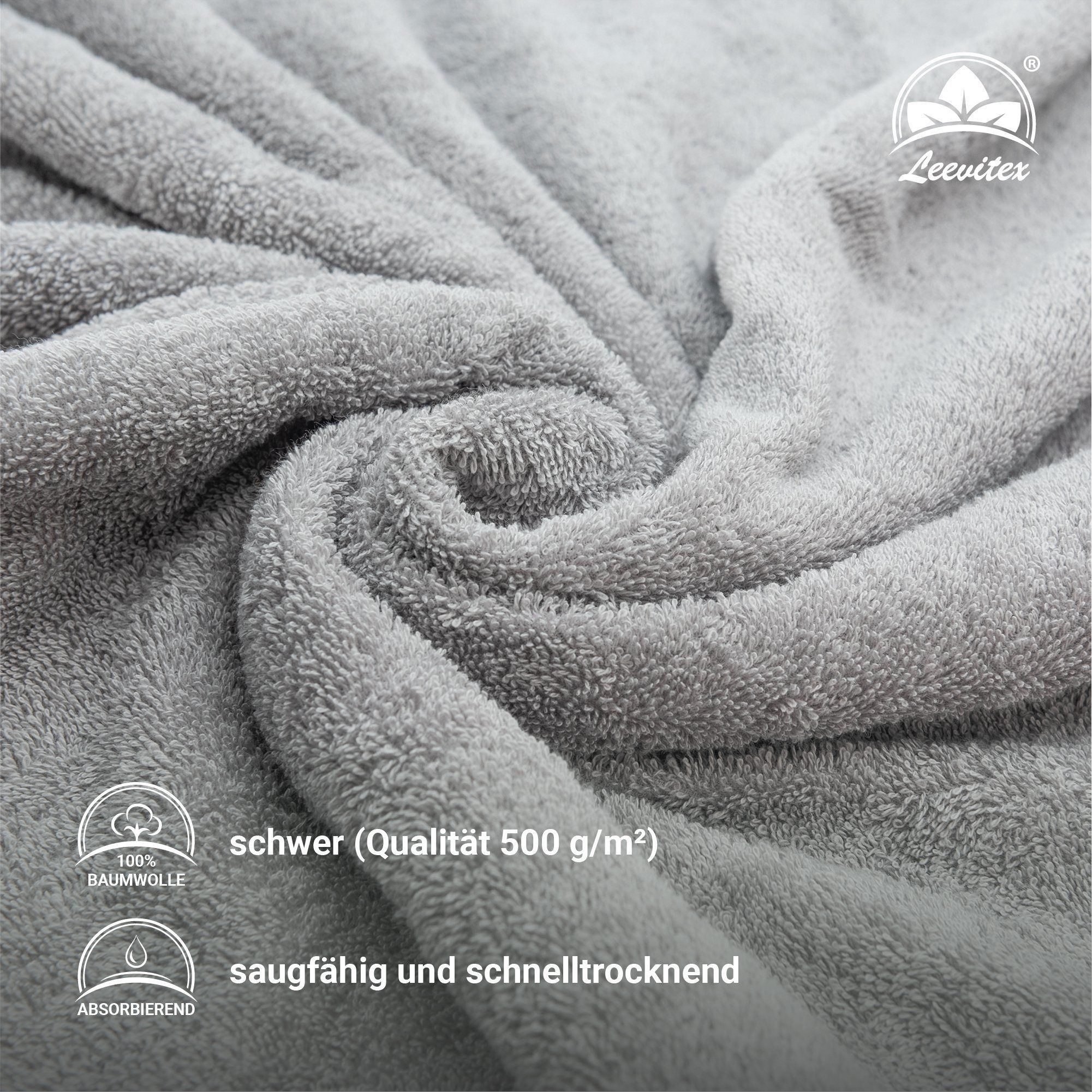 leevitex® Saunatuch Saunatuch Frottee XXL, (1-St), günstig online kaufen