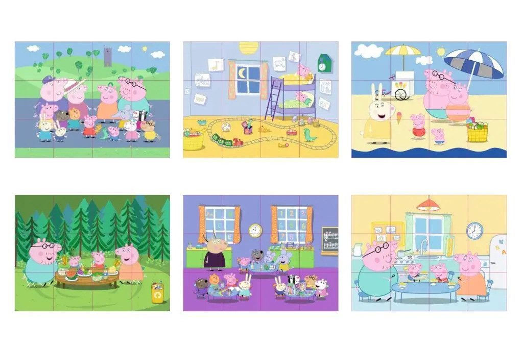 Eichhorn Puzzle Peppa Pig, Bilderwürfel, Puzzleteile günstig online kaufen