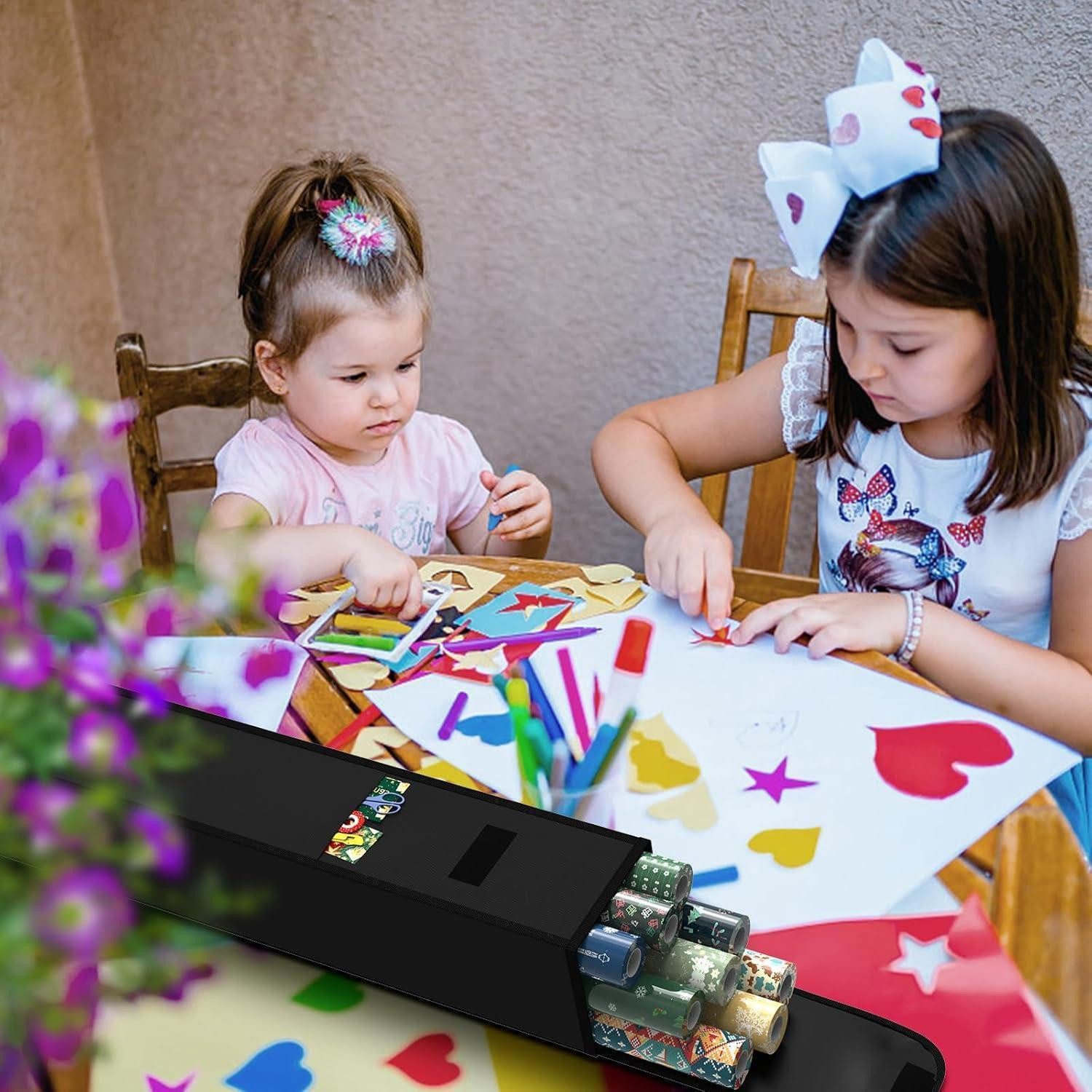 LuxusKollektion Geschenkpapier Aufbewahrungstasche Geschenkpapier Wasserdicht Reißfest Black-2P