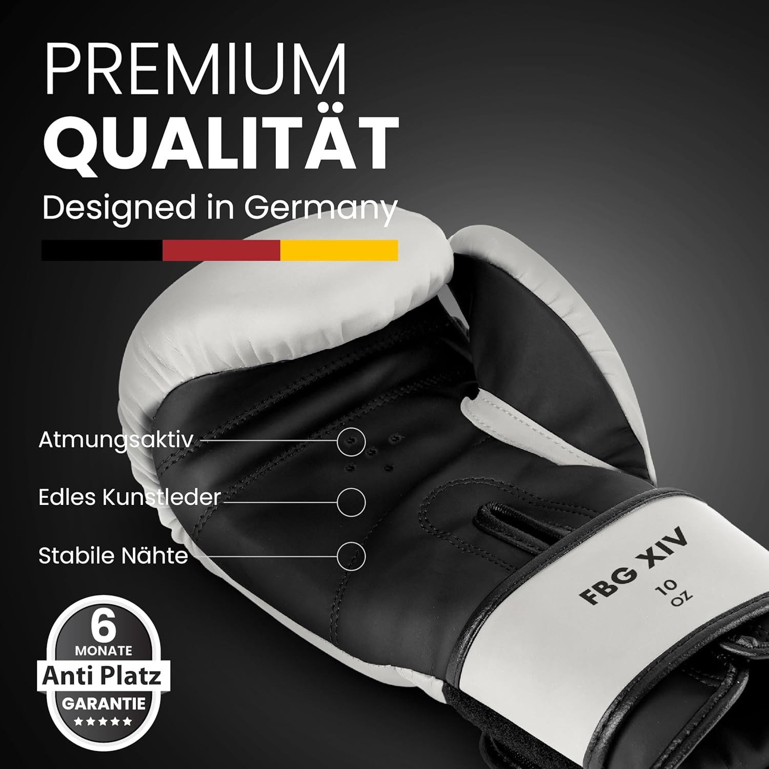 FIGHTR Boxhandschuhe FBG XIV – Stabil & komfortabel für Boxen, Kickboxen, MMA & Sparring