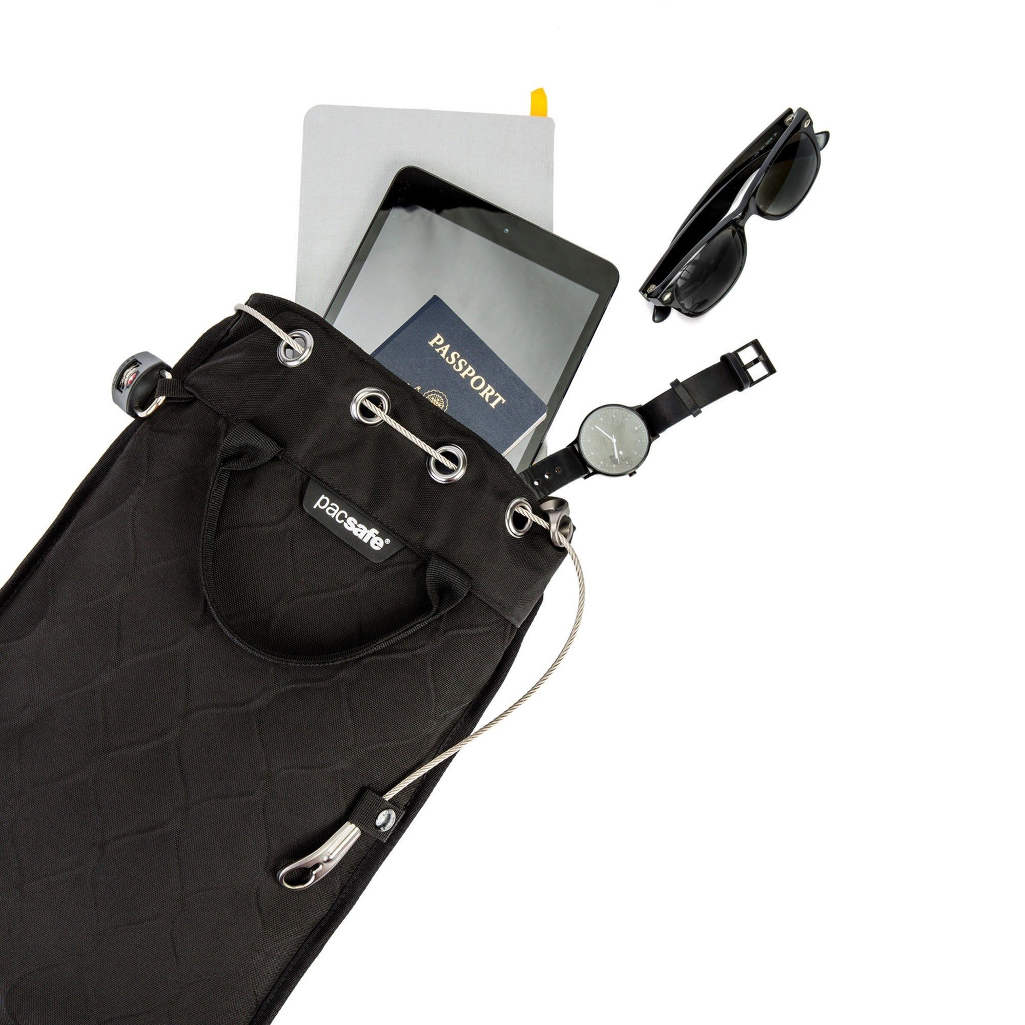 Pacsafe Vorhängeschloss Travelsafe 5L GII 41.5 cm - Schloss (black)