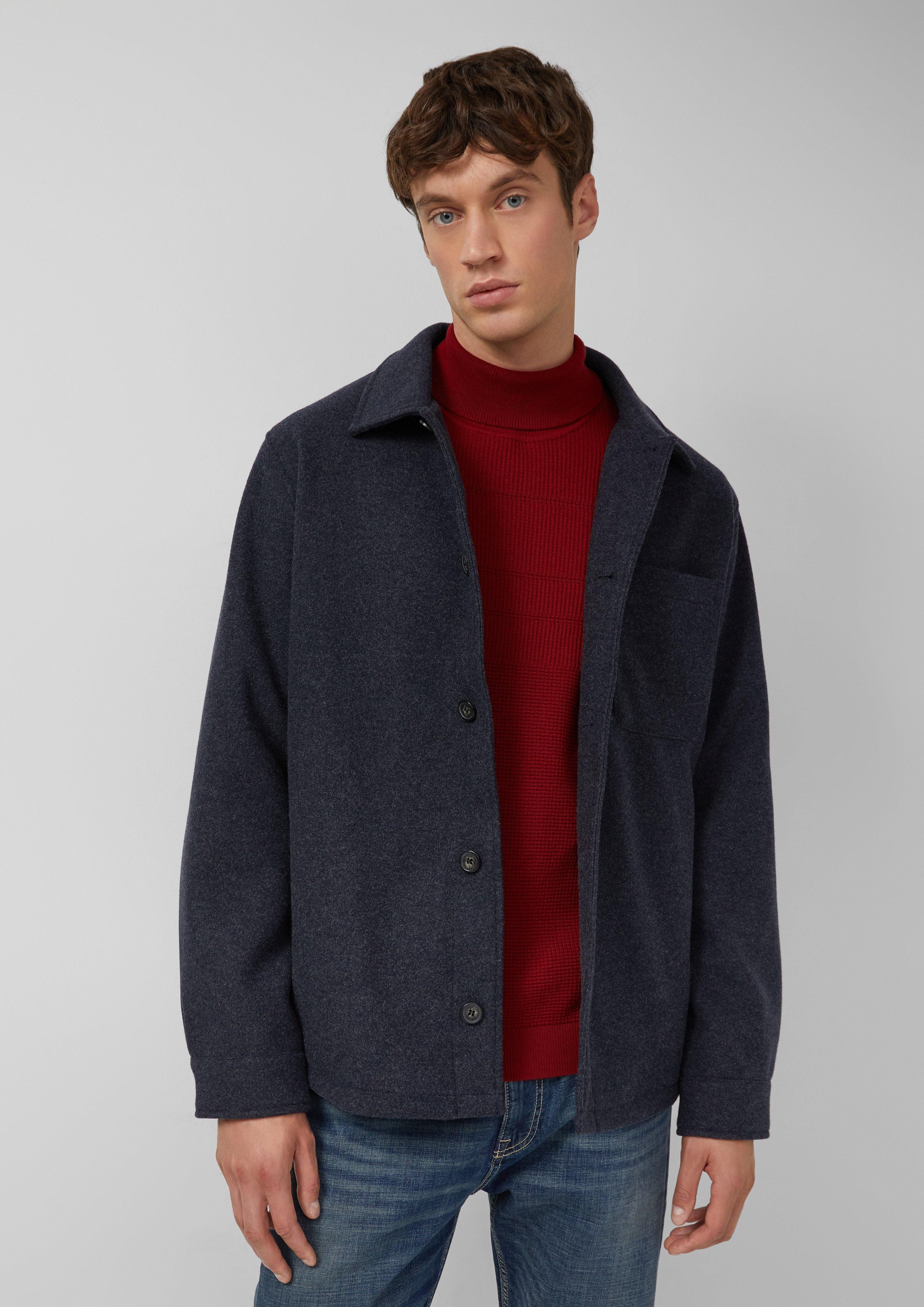 s.Oliver Allwetterjacke Softes Overshirt in Wolloptik günstig online kaufen