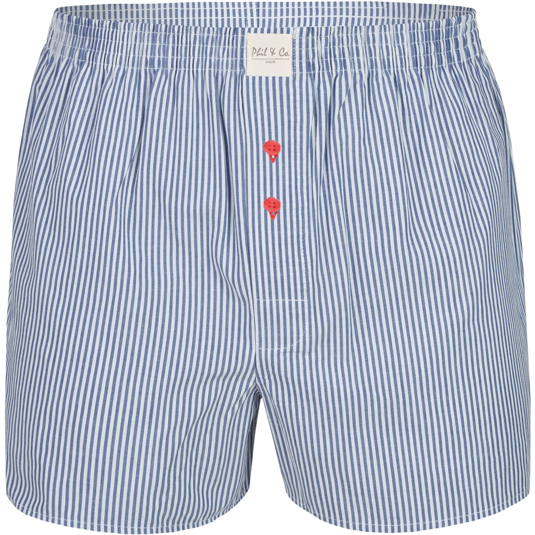 Phil & Co. Boxershorts 8 Phil & Co. Berlin Webboxer Herren american Boxer Boxershorts Shorts (1-St)