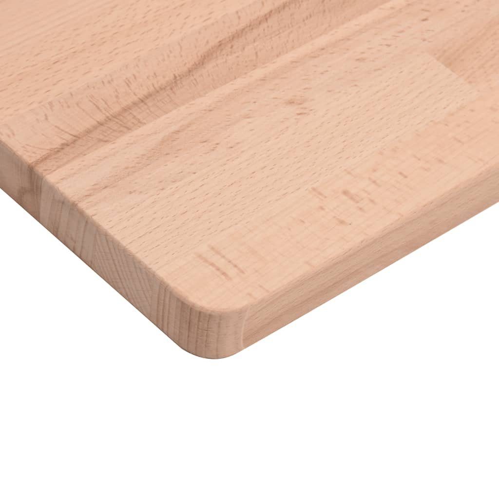 Massivholz 100x50x1,5 vidaXL Arbeitsplatte cm Buche Büroti Schreibtisch Schreibtischplatte