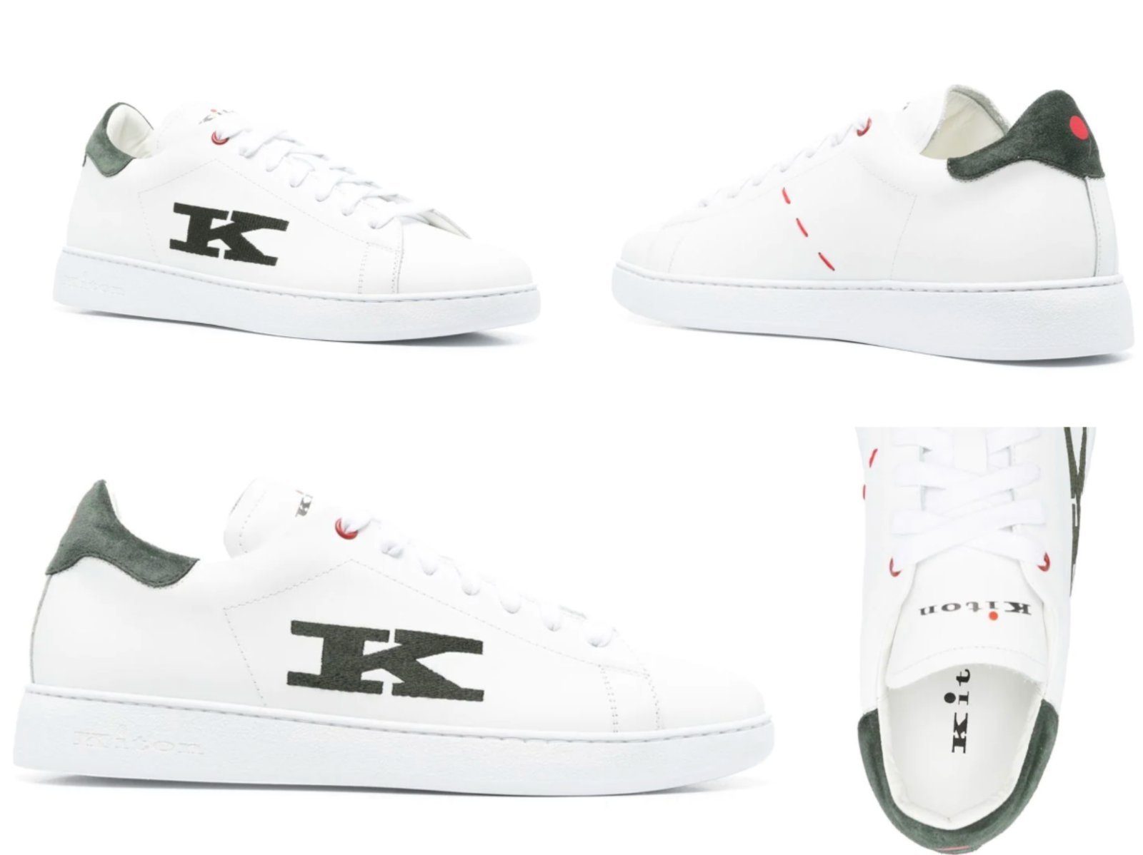 Kiton KITON Top-Stitched K Logo Ciro Paone Sneakers Runners Schuhe Shoes Tra Sneaker