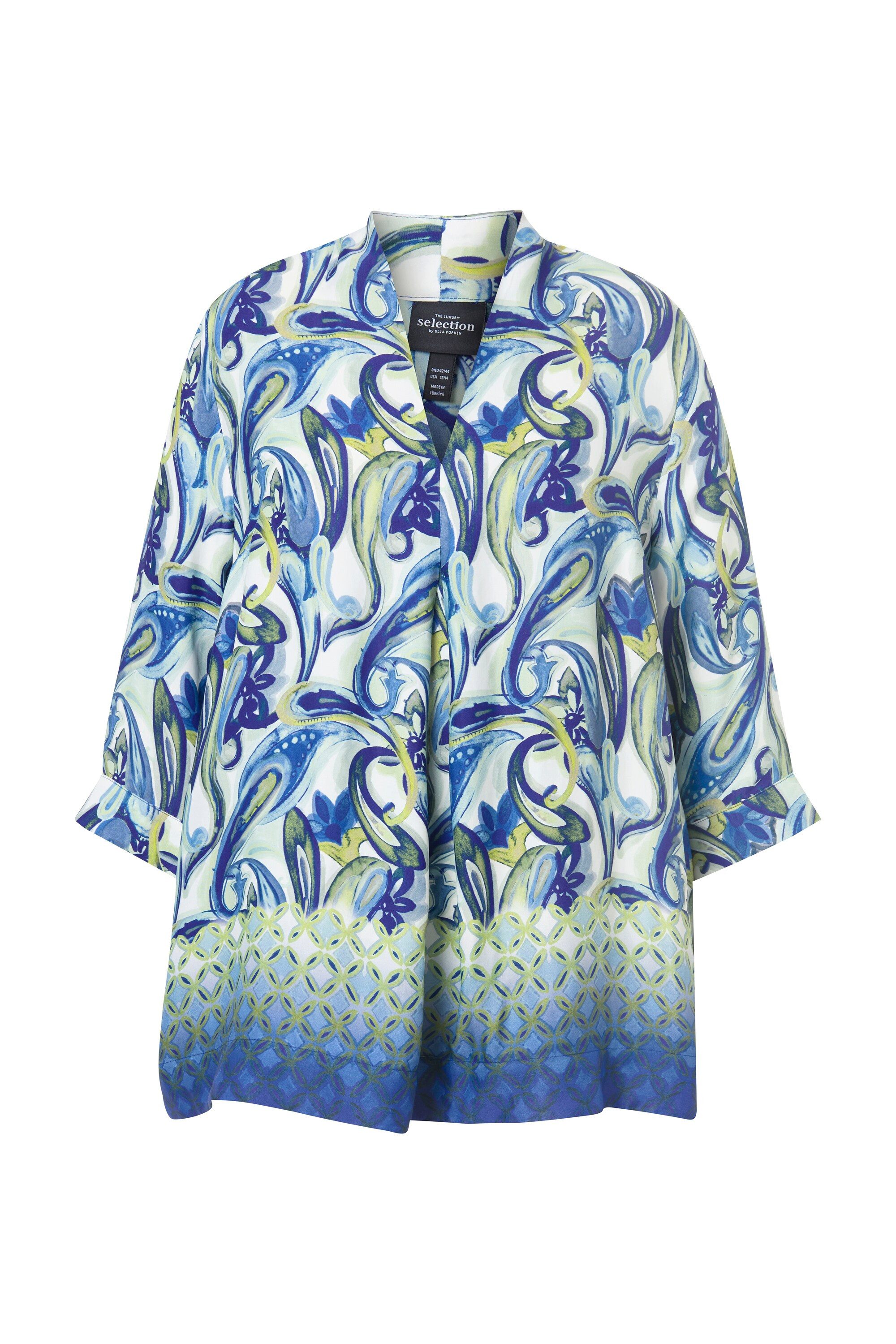 Ulla Popken Tunika Tunika Paisley A-Linie günstig online kaufen