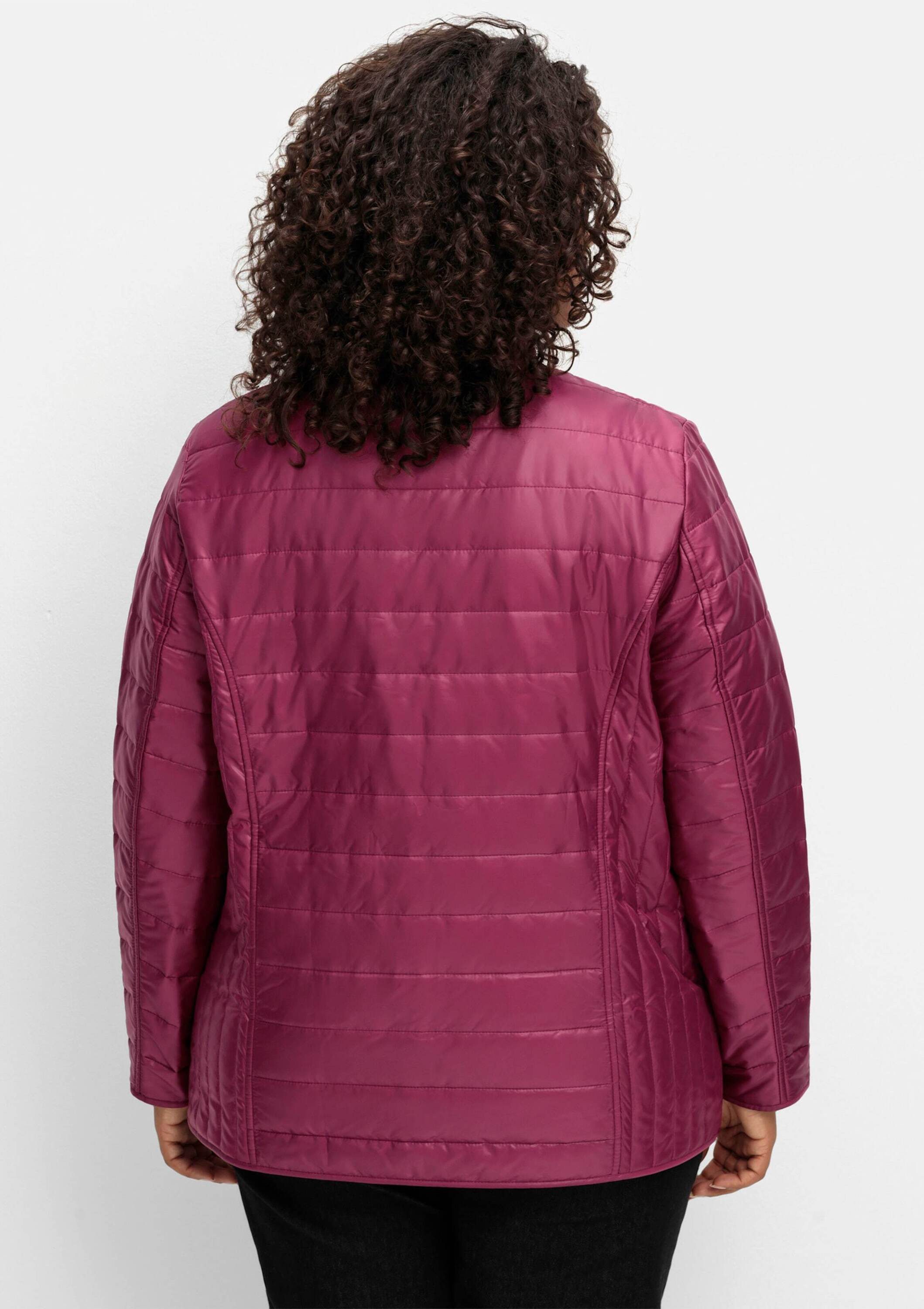 Sieh an! Allwetterjacke Steppjacke Langarm für die Übergangszeit, mit Stehkragen