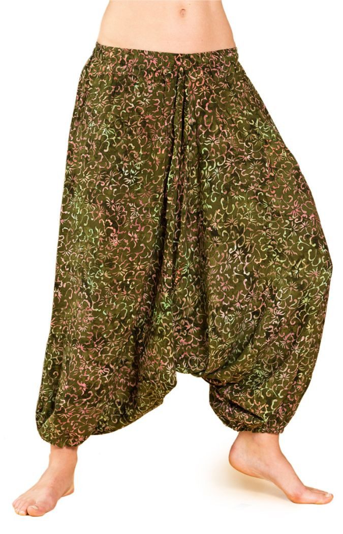 Haremshose Aladinhose Wachsbatik Haremshose aus 100% natürlicher Viskose