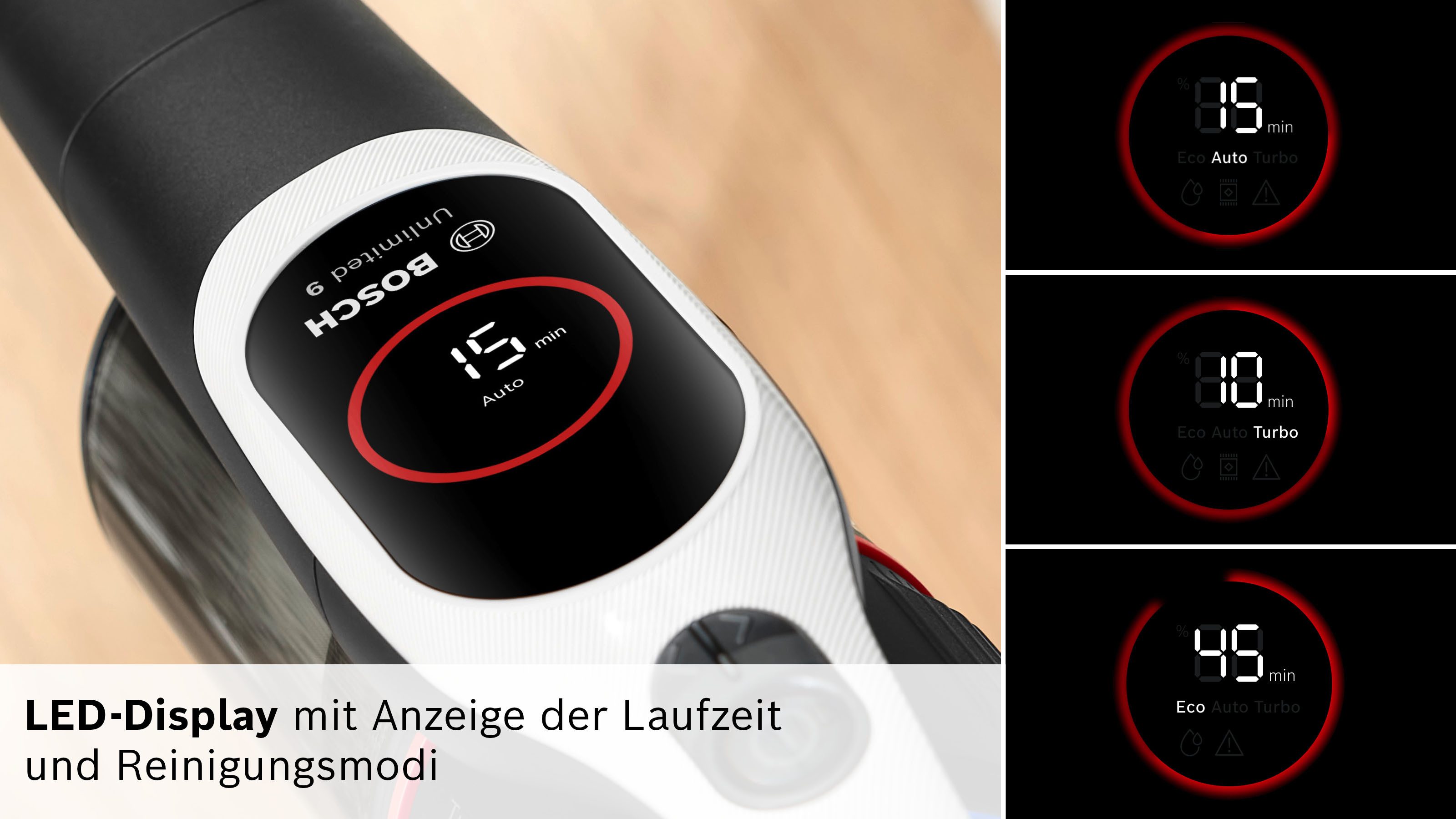 BOSCH Akku-Stielstaubsauger BKS931BA, beutellos, HEPA-Filtersystem, 10 Jahre Motorgarantie, Staubkomprimierung, weiß