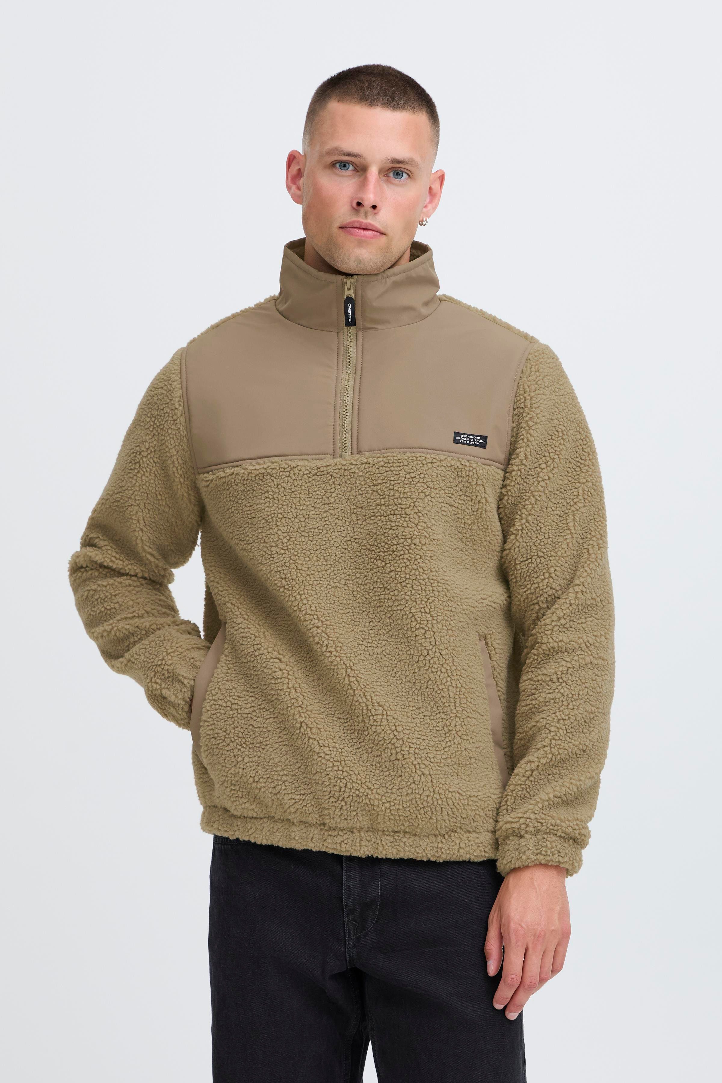 Blend Fleecepullover BHTORTEX Kunstfaser, regular fit