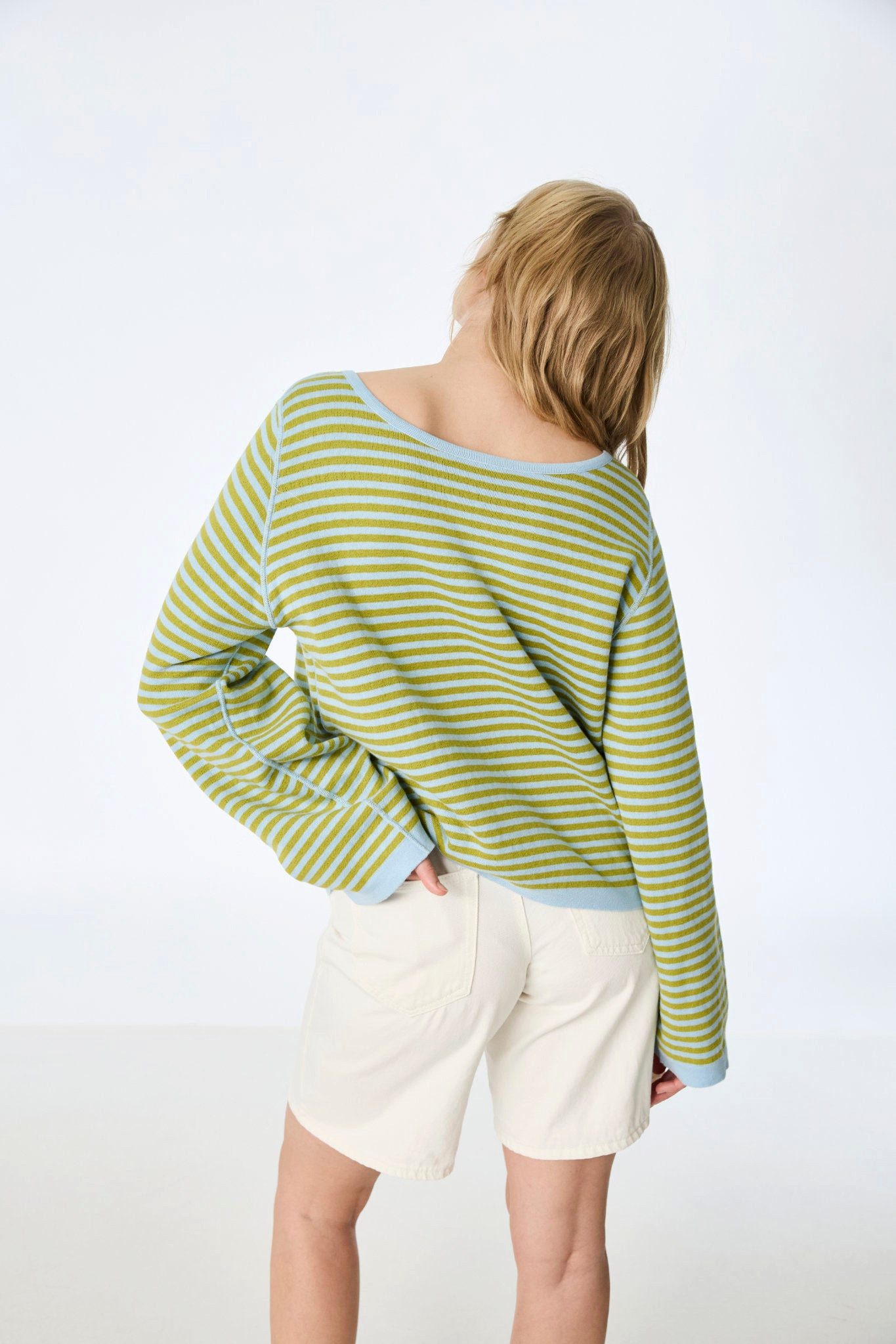 Himalaya Clothing Strickpullover Oversize Pullover Damen beidseitig tragbar - Weicher Jacquardpullover Wende-Sweater aus hochwertiger Bio-Baumwolle