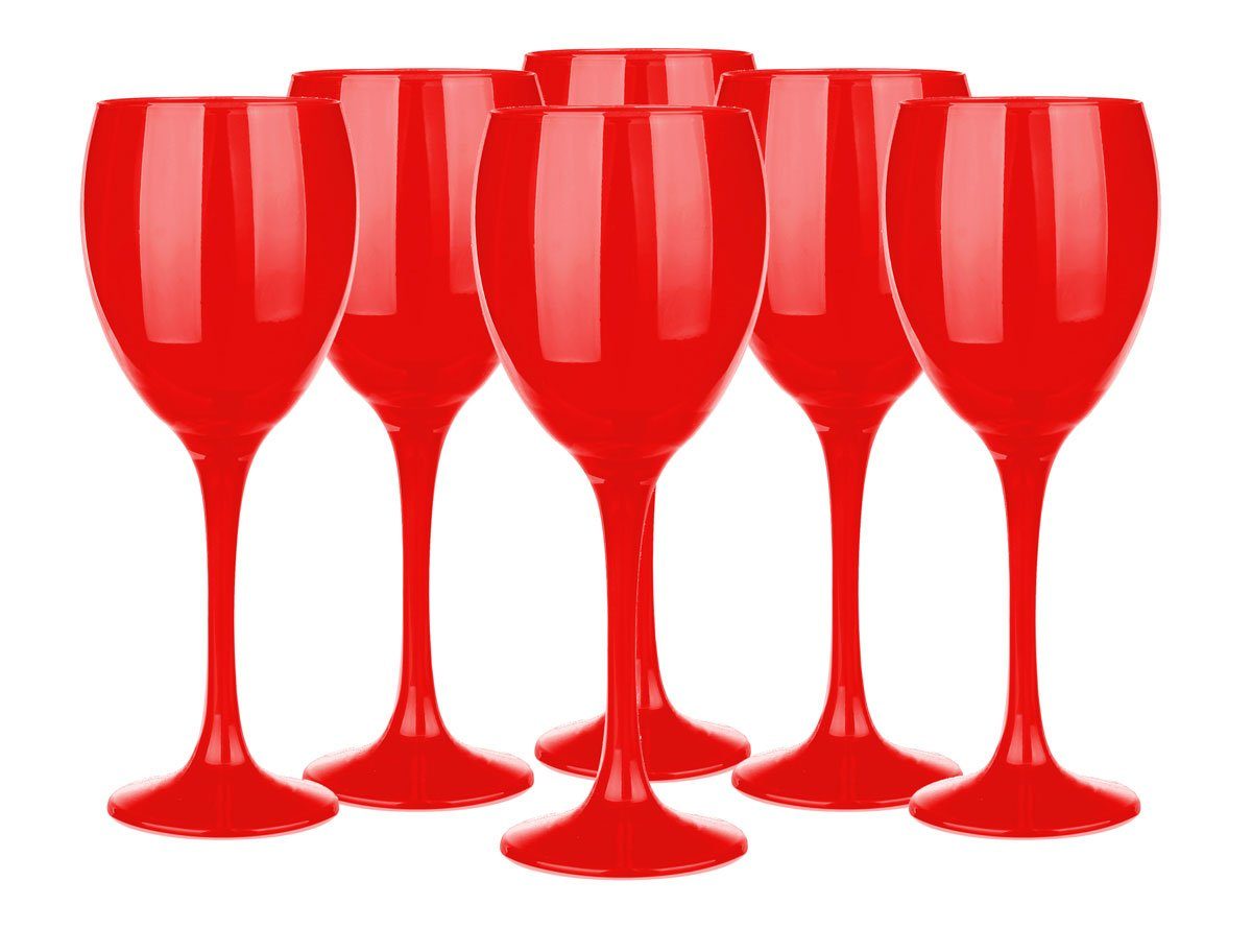 Sendez Weinglas Бокалы Set 300ml im 6er-Pack Rot, Glas