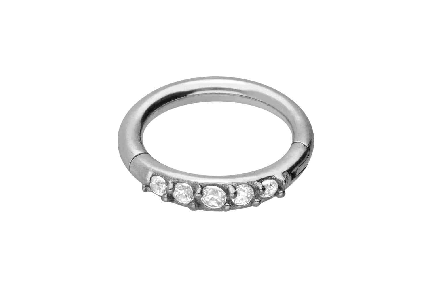 PIERCINGLINE Piercing-Set Chirurgenstahl Segmentring Clicker 5 günstig online kaufen