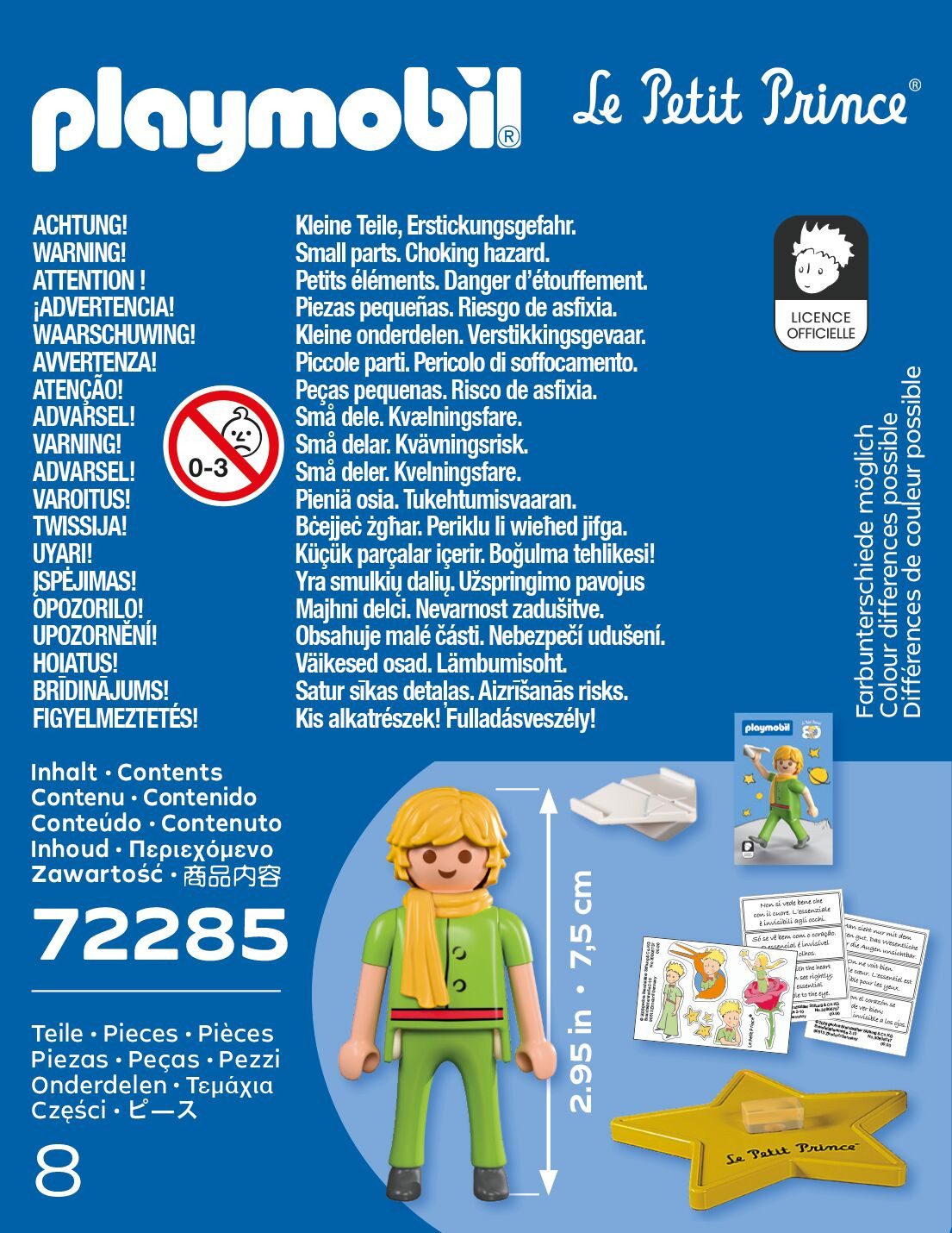 Playmobil® Der Kleine Prinz: Jubiläumsfigur (72285) Konstruktions-Spielset, (8 St), mit Stickern und Karte, Made in Germany – Bild 4 von 4