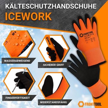 Fronttool Latexhandschuhe Kälteschutzhandschuh IceWork Winterhandschuh Arbeitshandschuh 72 Paar (Spar-Set)