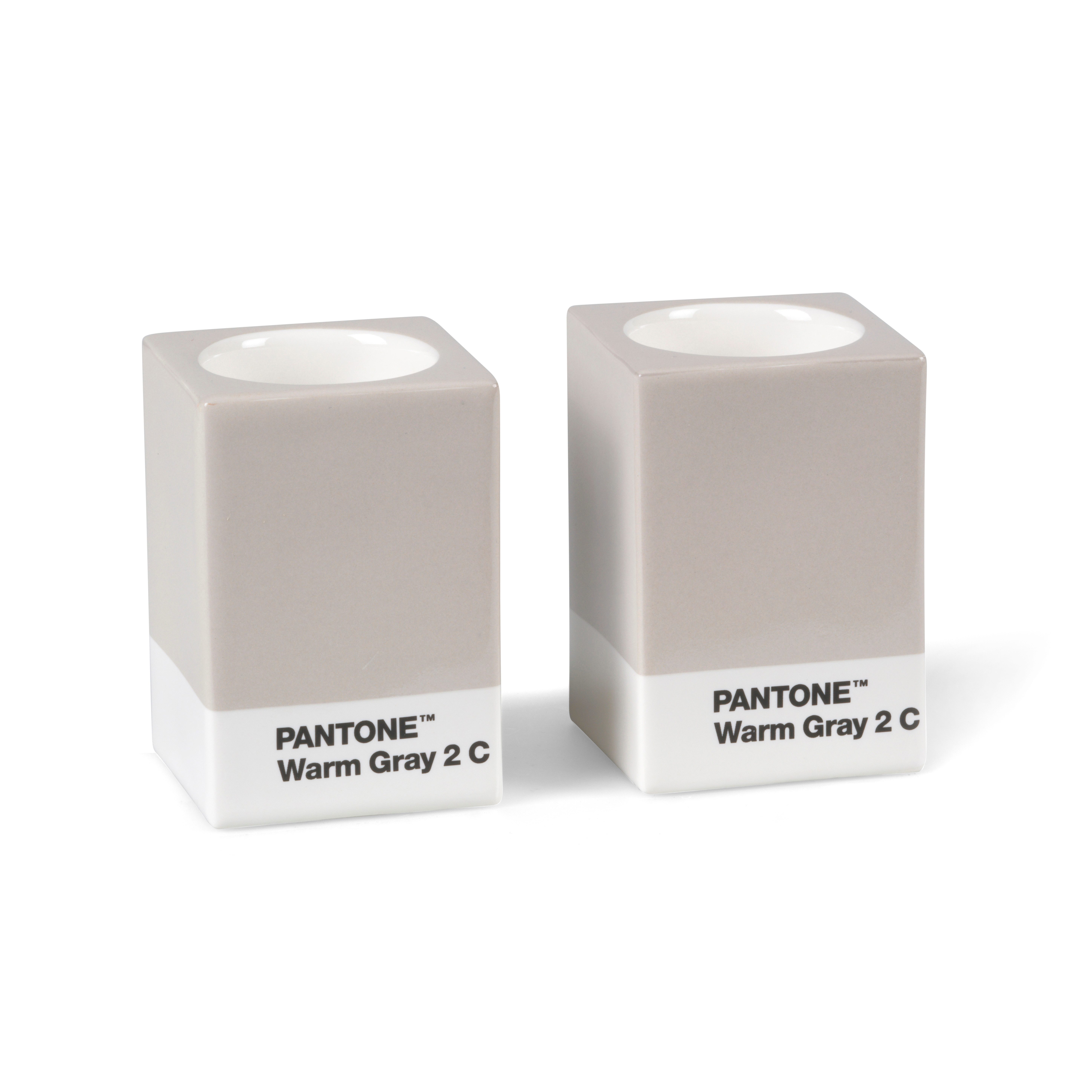 PANTONE Kerzenständer Porzellan, verschiedene Farben und Sets (2 St)