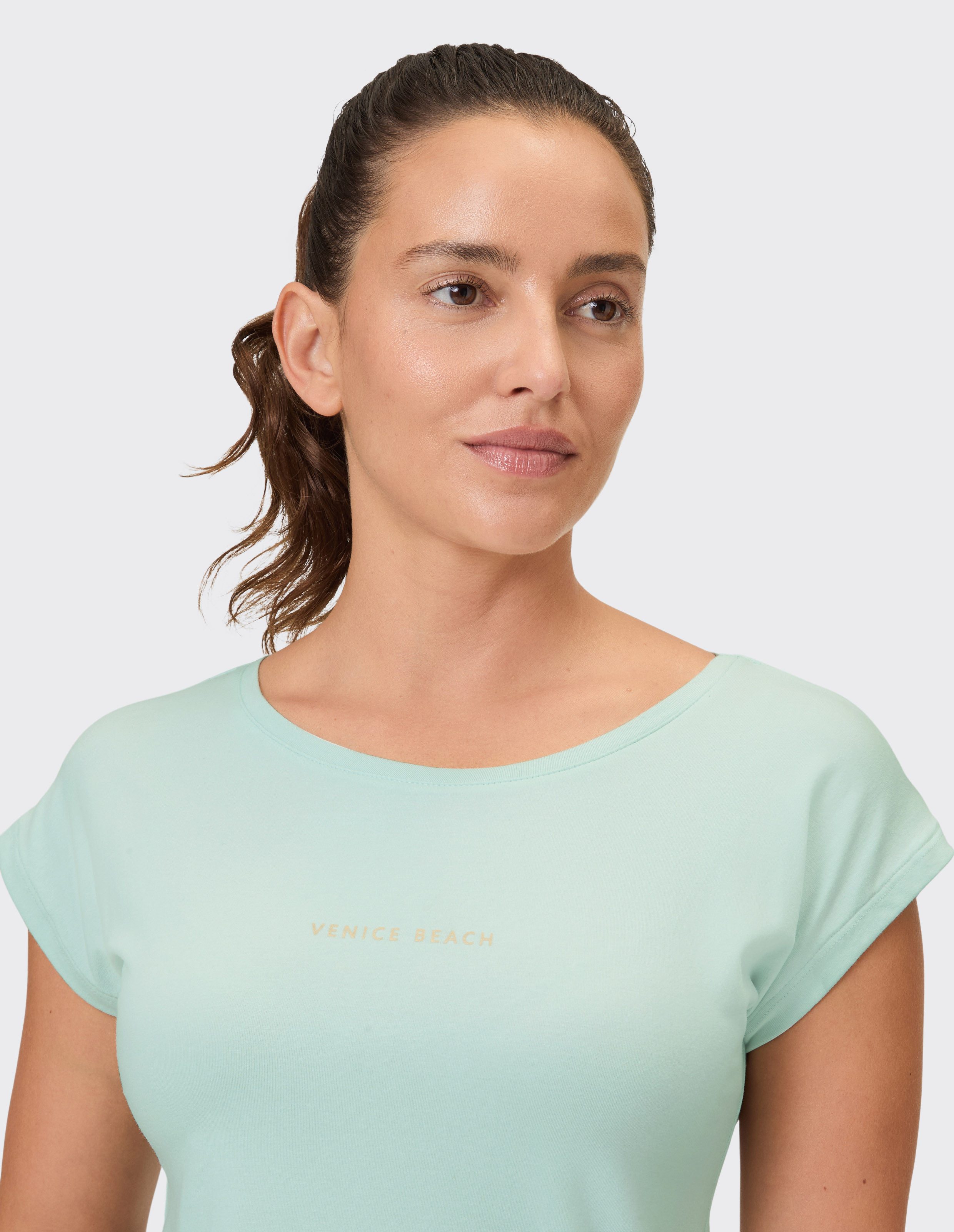 Venice Beach T-Shirt T-SHIRT WONDER mit Kurzarm, aus Baumwolle, Modal und Elasthan