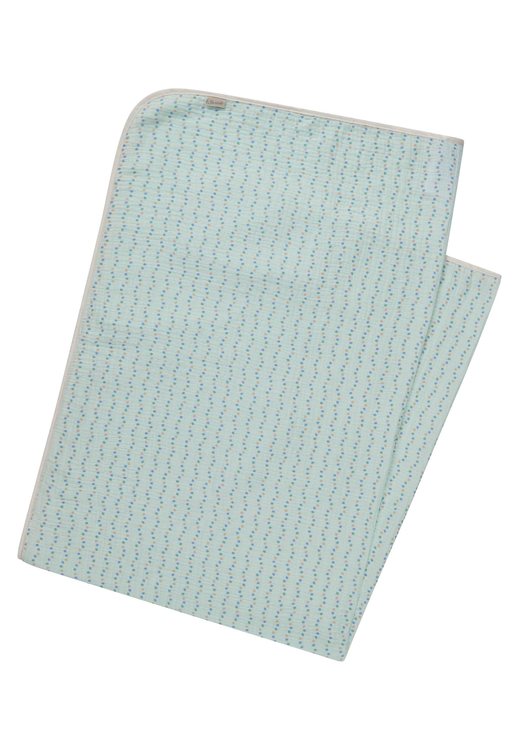 Babydecke Babydecke Musselin OZEAN, Sterntaler®, aus Musselin, 100% Baumwolle, Wendefunktion, unifarbene Rückseite