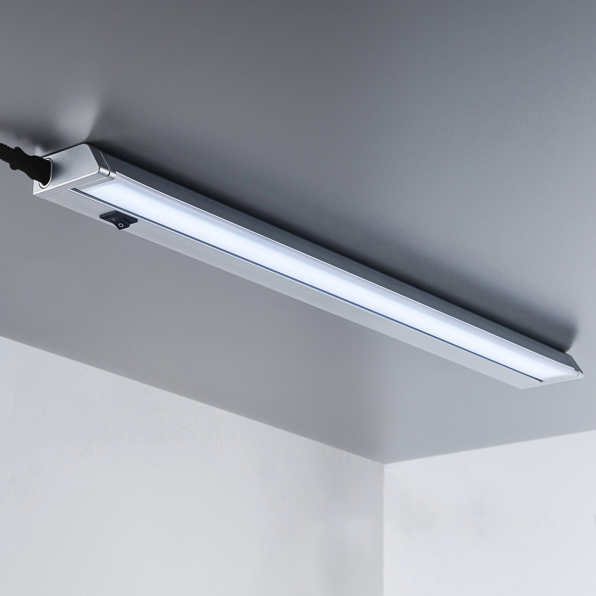 3x PIR LED Unterbauleuchte Küche Lampe Schrank-Licht Lichtleiste Bewegungsmelder 