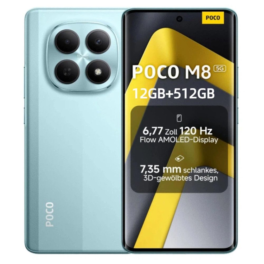 Xiaomi POCO M8 5G 12GB+512GB Smartphone (6.77 Zoll, 512 GB Speicherplatz, 50 MP Kamera)