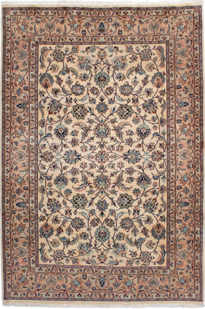 12 Orientteppich Trading, Orientteppich rechteckig, Höhe: / Perserteppich, 198x296 Mashhad Nain Handgeknüpfter mm