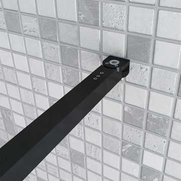 duschspa Duschwand 30-160cm Glaswand Duschwand Walk in Dusche Duschtrennwand Nano Glas, Einscheibensicherheitsglas, Sicherheitsglas, (Set), Glas, Nano Glas