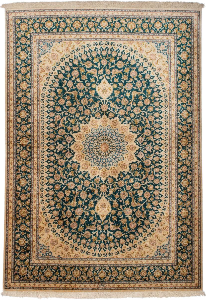 mm Seide China 138x199 Seidenteppich Nain Orientteppich, 5 Hereke Trading, Höhe: Handgeknüpfter rechteckig,