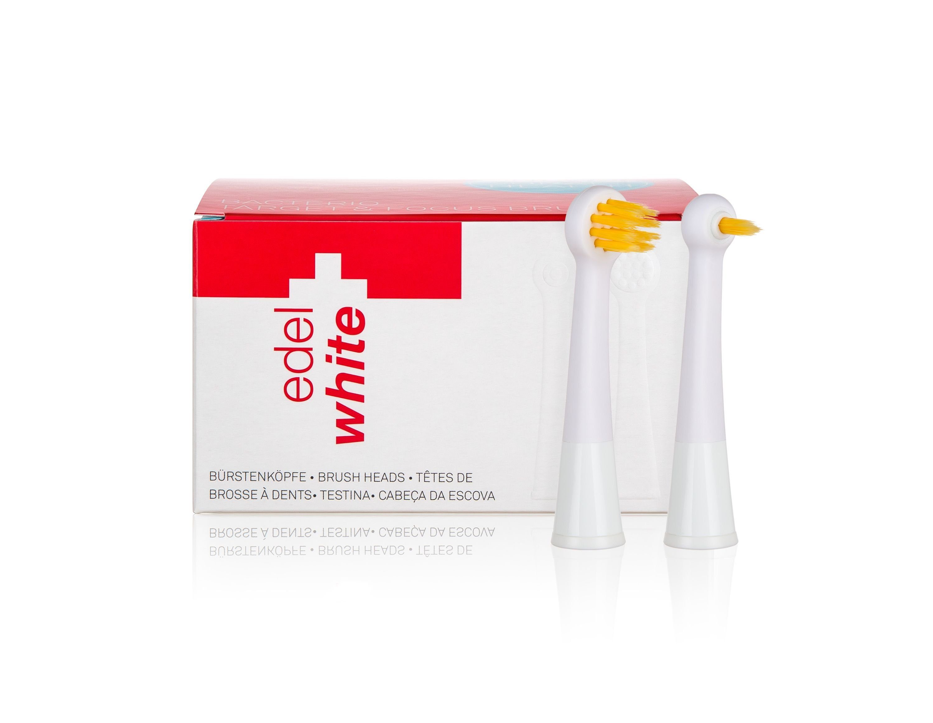 edel+white Aufsteckbürsten Ersatzbürstenköpfe Bacterio Target & Focus Brush für Sonic Generation 8 Winner