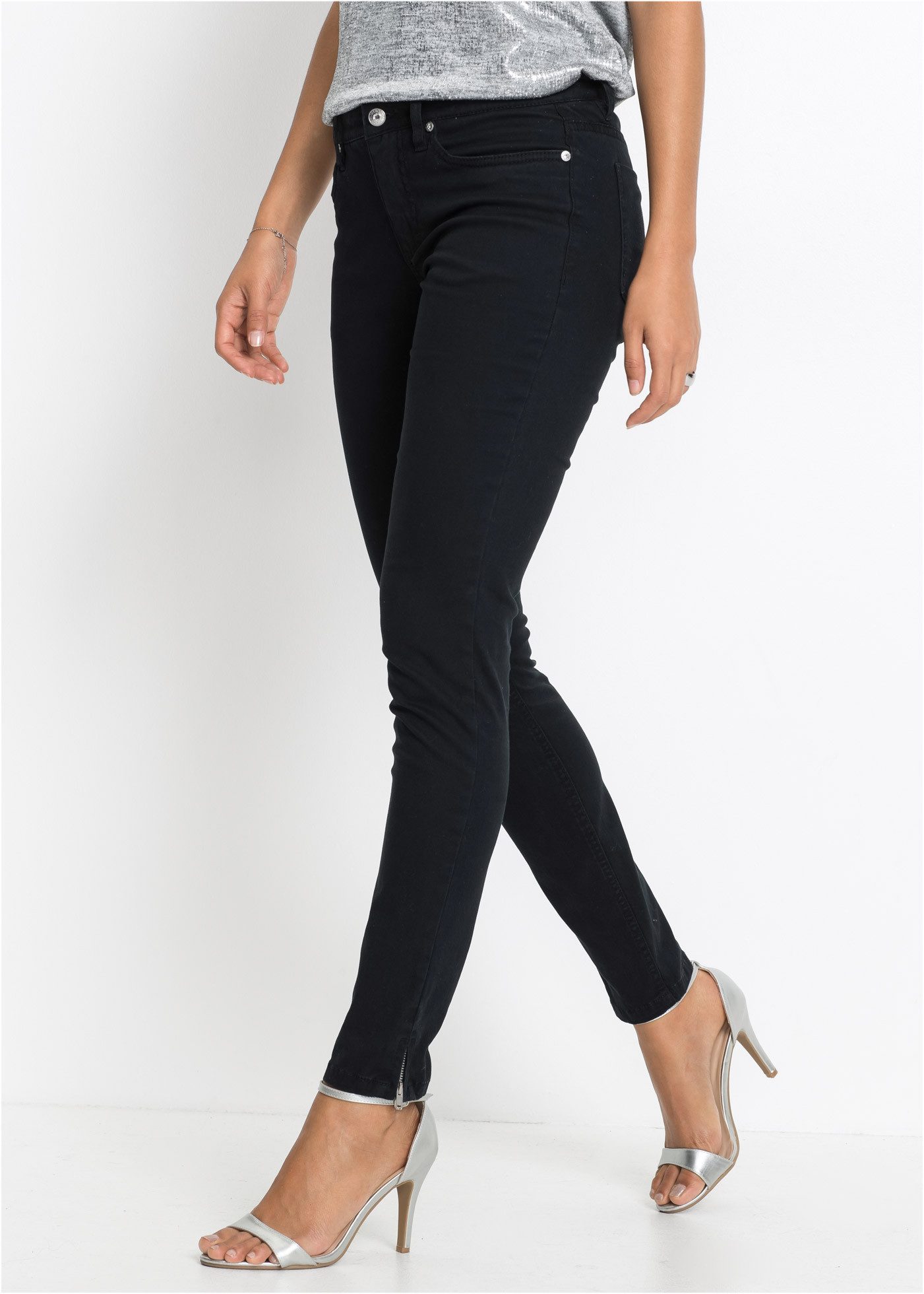 bonprix Skinny-fit-Jeans Skinny-Jeans Mid Waist, cropped