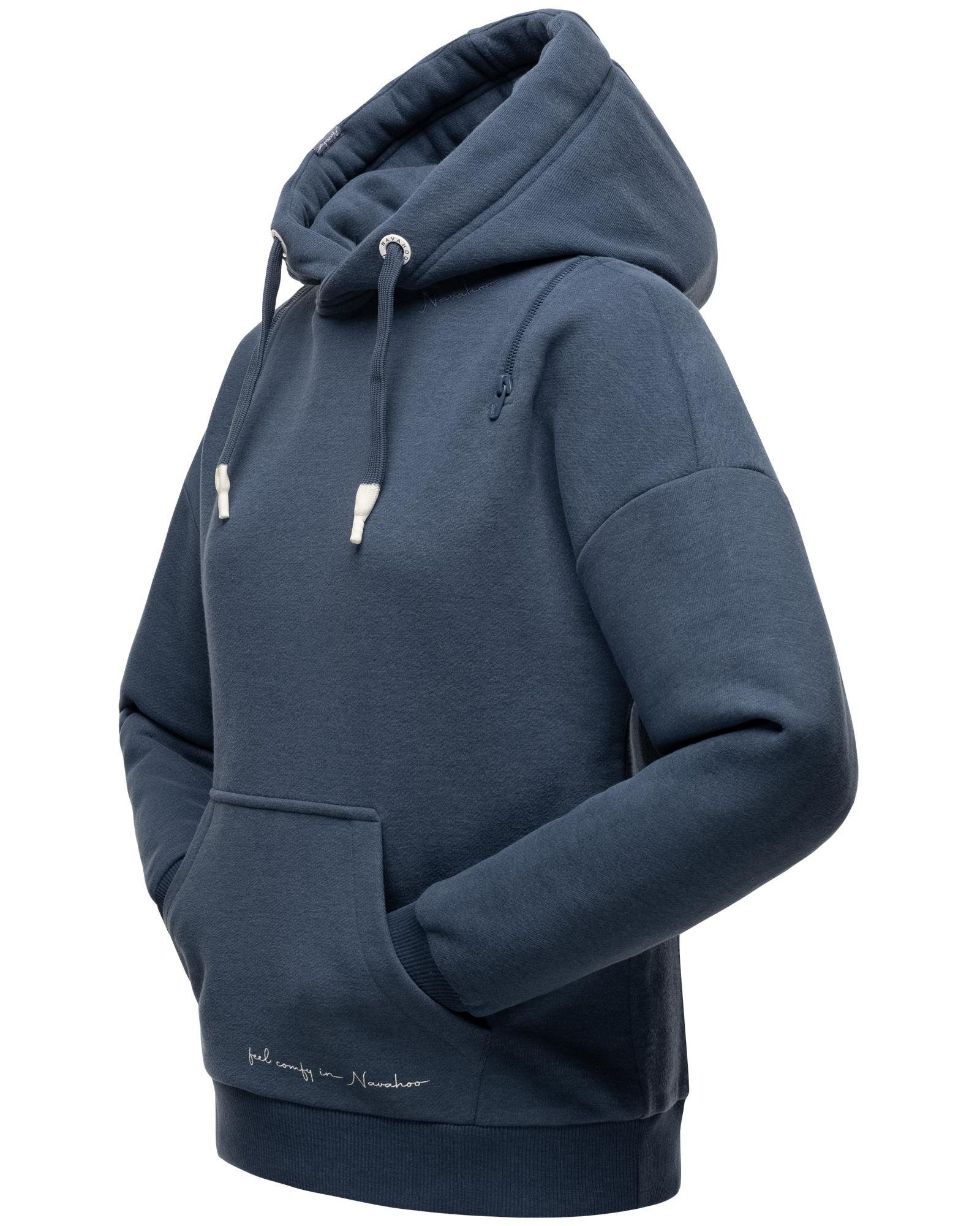 Navahoo Kapuzensweatshirt Zuckerbärchen Kuscheliger Hoodie mit breiten Tunnelzugkordeln
