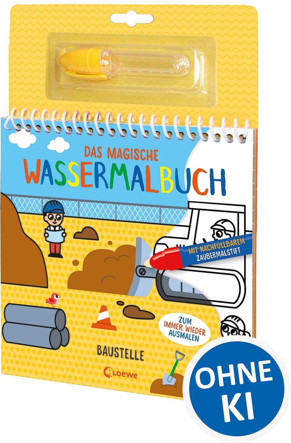 Das magische Wassermalbuch - Baustelle / diverse