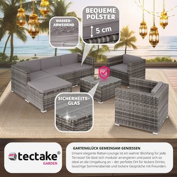 tectake Loungeset Lignano, (Set, 7-tlg)