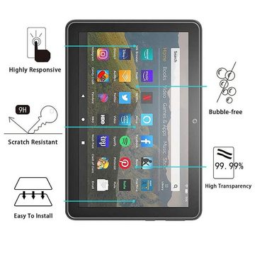 Lobwerk Tablet-Hülle 2in1 Set (Hülle + Glas) für Amazon Fire 10 / 10 Plus 11. Gen. 2021, Wake & Sleep Funktion, Sturzdämpfung, Aufstellfunktion