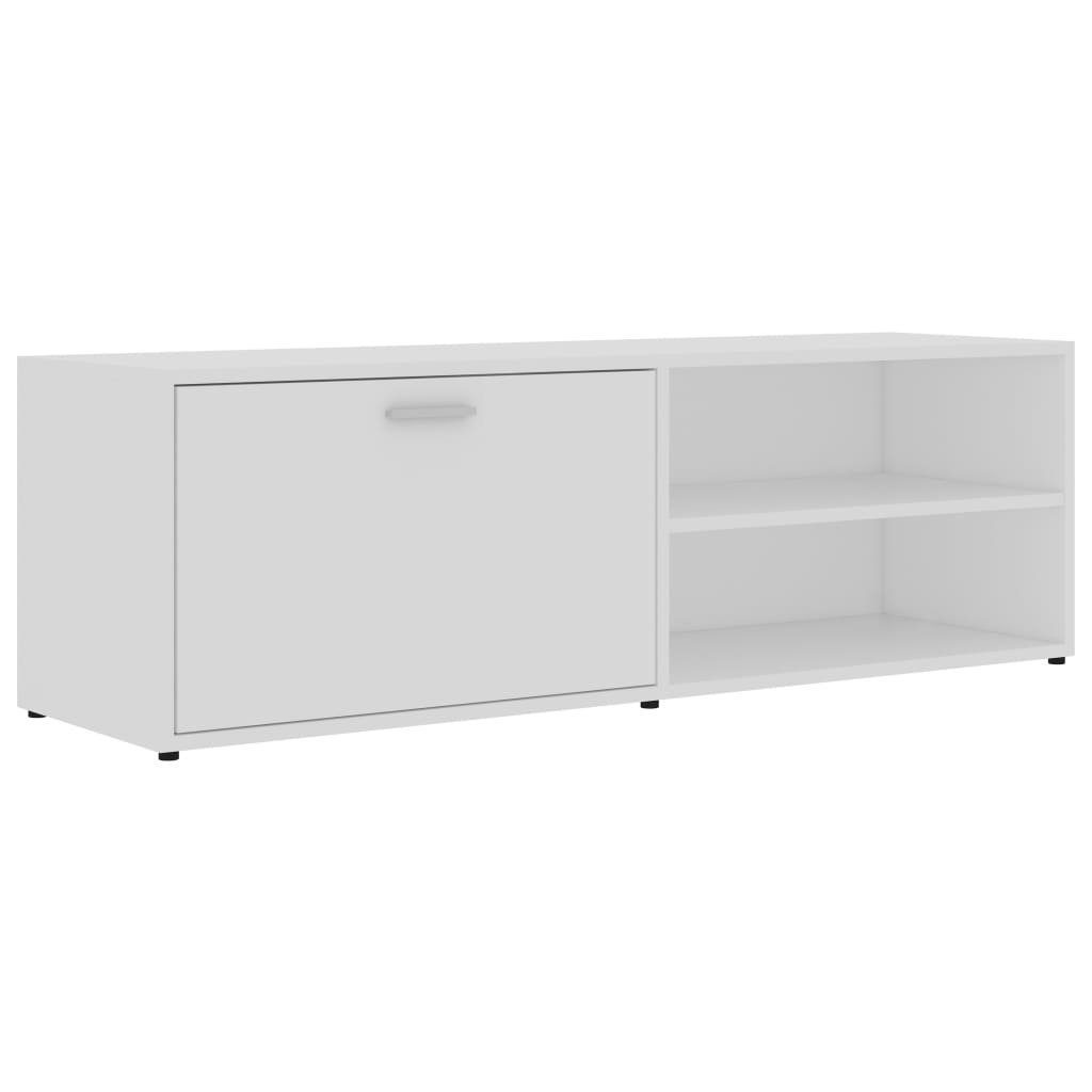 furnicato TV-Schrank 120x34x37 cm Weiß Holzwerkstoff