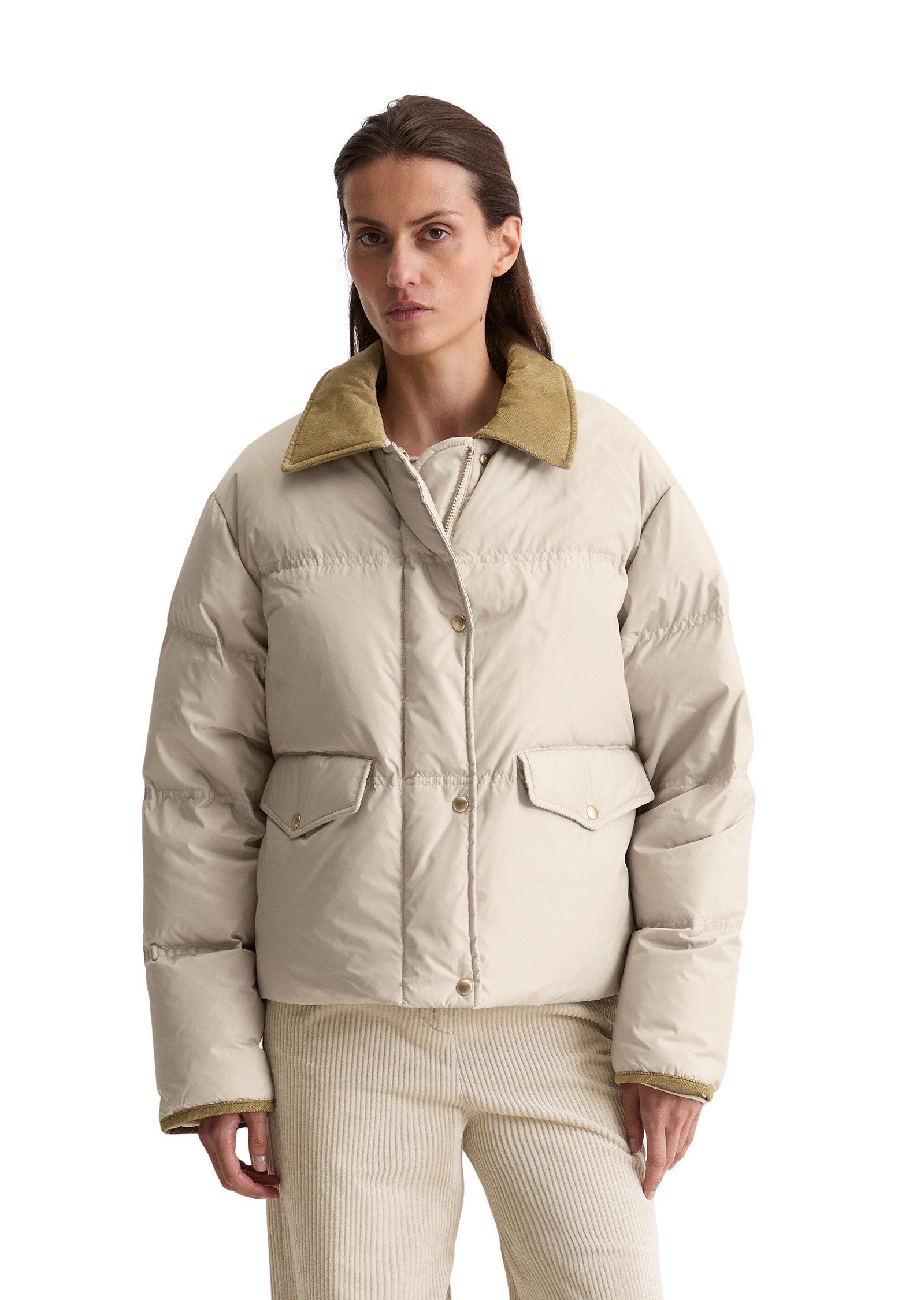 Marc O'Polo Outdoorjacke im Barnjacket-Stil aus recyceltem Polyester