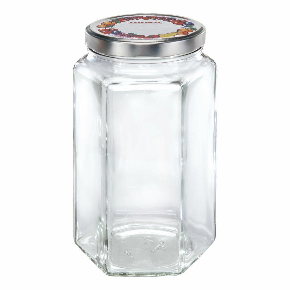 Günstige Artikel diesen Monat Leifheit Einmachglas Sechskantglas 1.7 L, (1-tlg) Glas