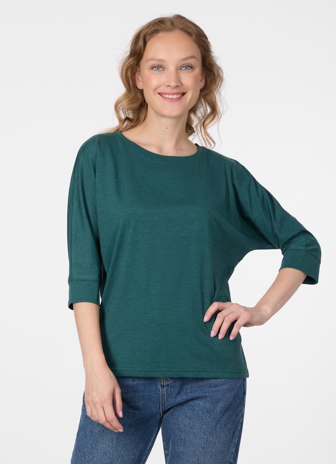 Ragwear 3/4-Arm-Shirt SHIMONA Baumwollmix mit 3/4-Ärmeln und softem Finish
