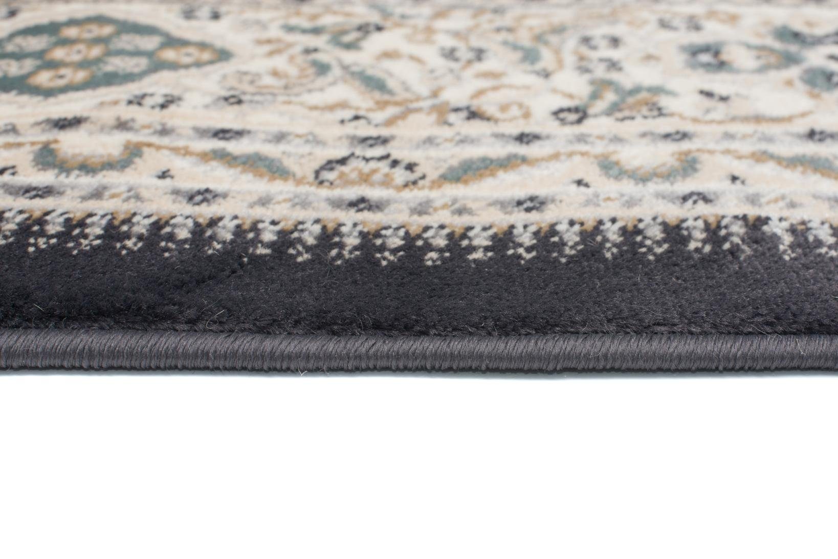 Orientteppich Oriente Teppich Fußbodenheizung, Pflegeleicht, 250 cm, 350 für Wohnzimmerteppich x Schwarz, Teppich Geeignet Beige Mazovia, - Orient Traditioneller