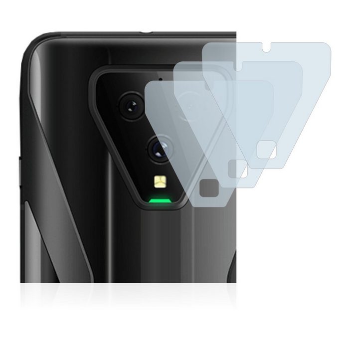BROTECT flexible Panzerglasfolie für Xiaomi Black Shark 3 (NUR Kamera) Displayschutzglas 3 Stück Schutzglas Glasfolie klar