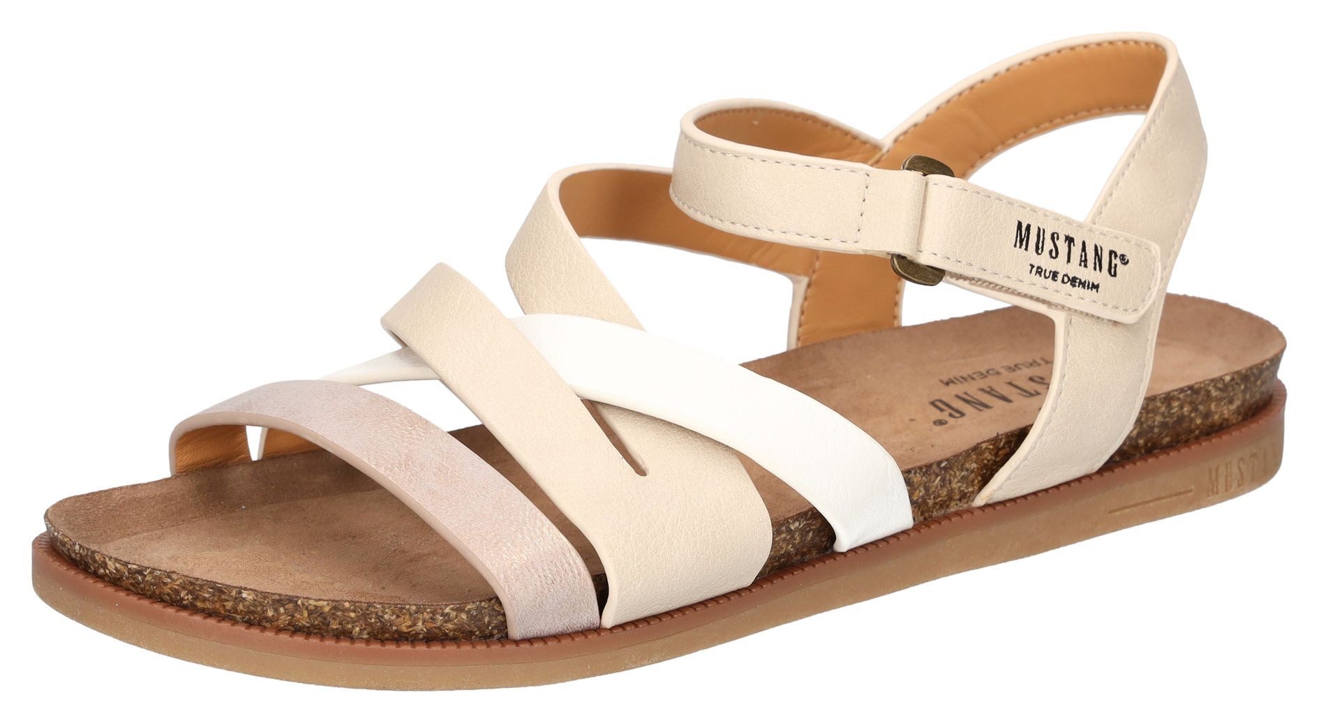 Mustang Shoes Riemchensandale, Barfußschuh, Klettschuh, Sommerschuh günstig online kaufen