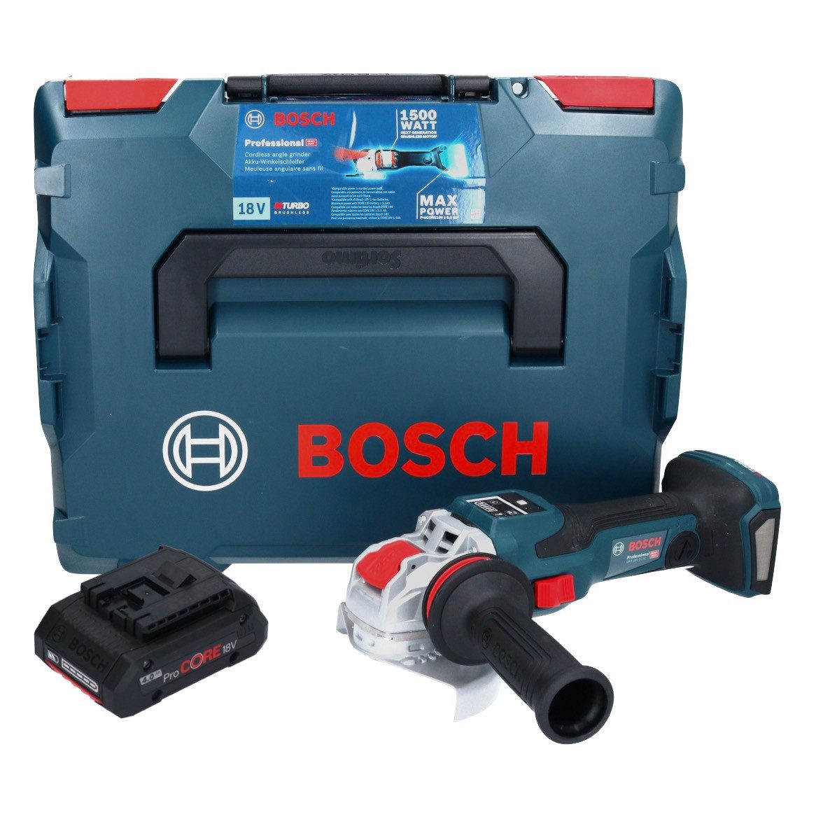 Thumbnail - Bosch Professional Winkelschleifer GWX 18V-15 SC Professional Akku Winkelschleifer 18 V 125 mm BITURBO X
