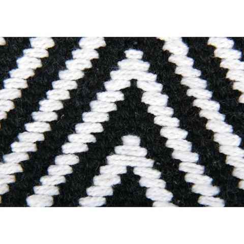 Teppich, Pro Home, eckig, Teppich aus 100% Baumwolle, Baumwollteppich Black & White