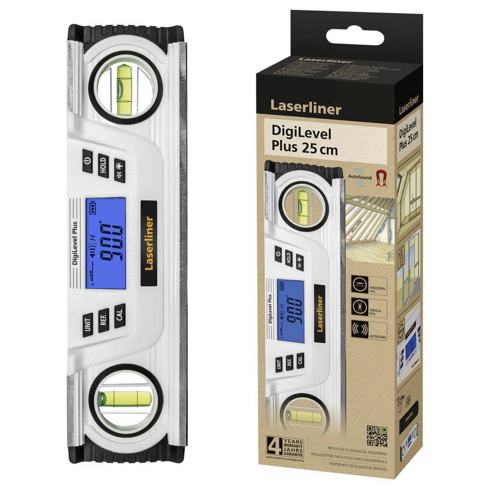 LASERLINER Wasserwaage DigiLevel Plus 25 081.249E Digitale Wasserwaage