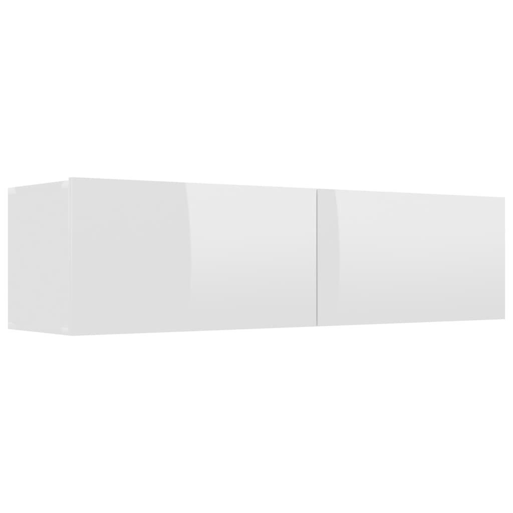 furnicato TV-Schrank Hochglanz-Weiß 120x30x30 cm Holzwerkstoff günstig online kaufen