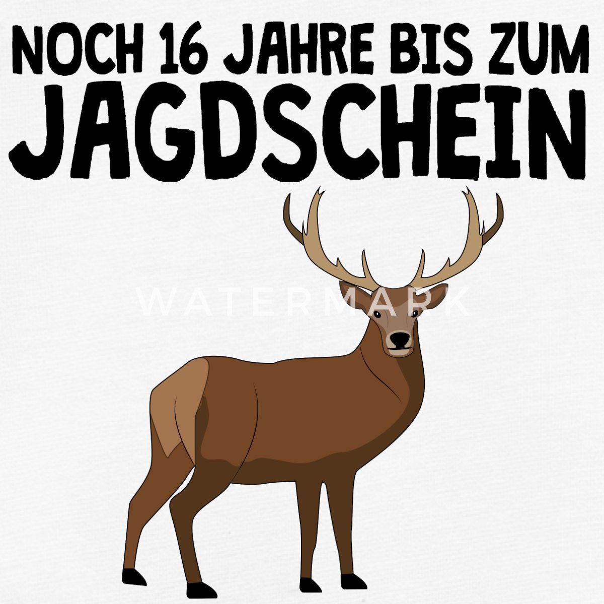 Spreadshirt Kurzarmbody Nachwuchs Jäger Baby Geschenk Hirsch Motiv Kurzarm Tages Baby Body (1-tlg) – Bild 2 von 5